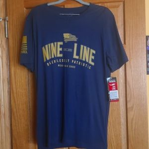 Men's Navy Blue Nine Line T-Shirt Size L NWT